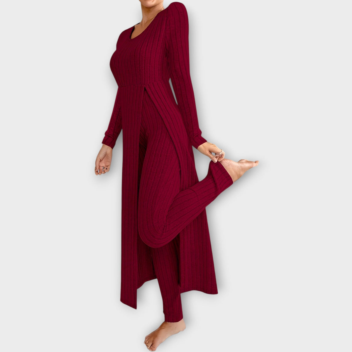 Isla | Women's Ribbed Loungewear Set | Soft Knit · Eltrendio