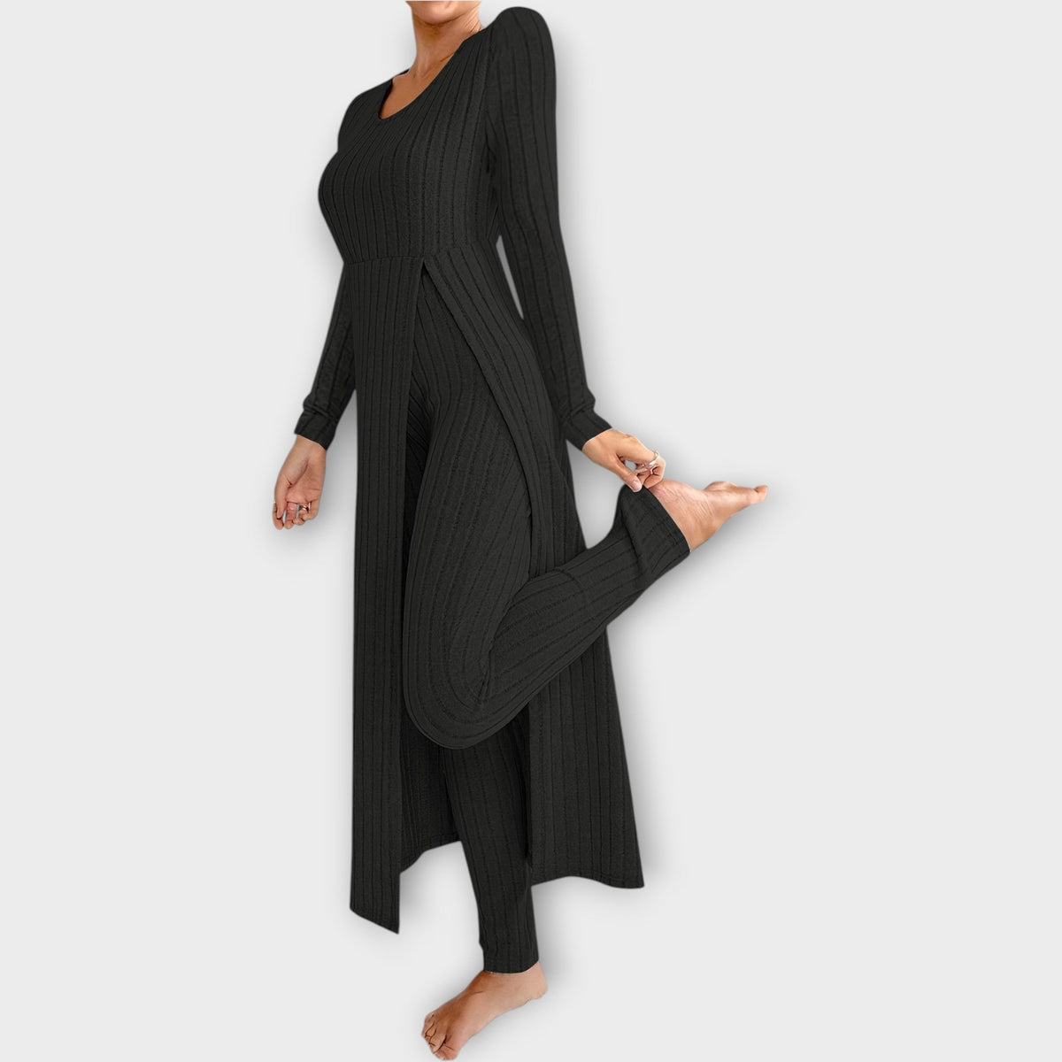 Isla | Women's Ribbed Loungewear Set | Soft Knit · Eltrendio