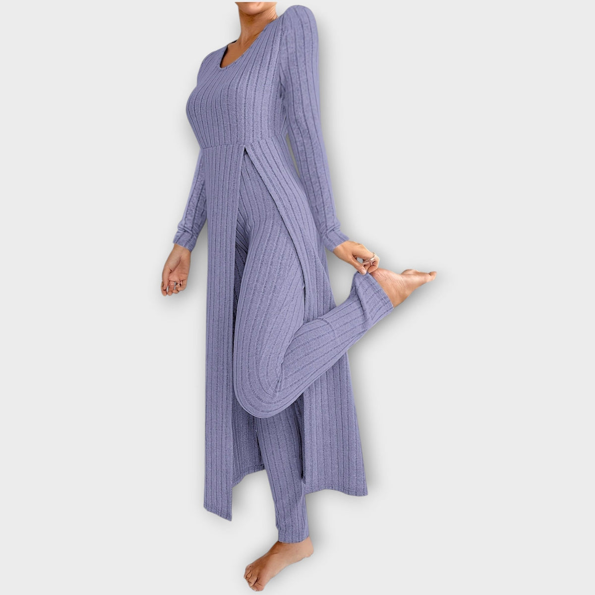Isla | Women's Ribbed Loungewear Set | Soft Knit · Eltrendio