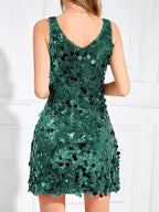 Isla | Women's Sleeveless Mini Dress | V-Neck · Eltrendio