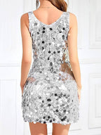 Isla | Women's Sleeveless Mini Dress | V-Neck · Eltrendio