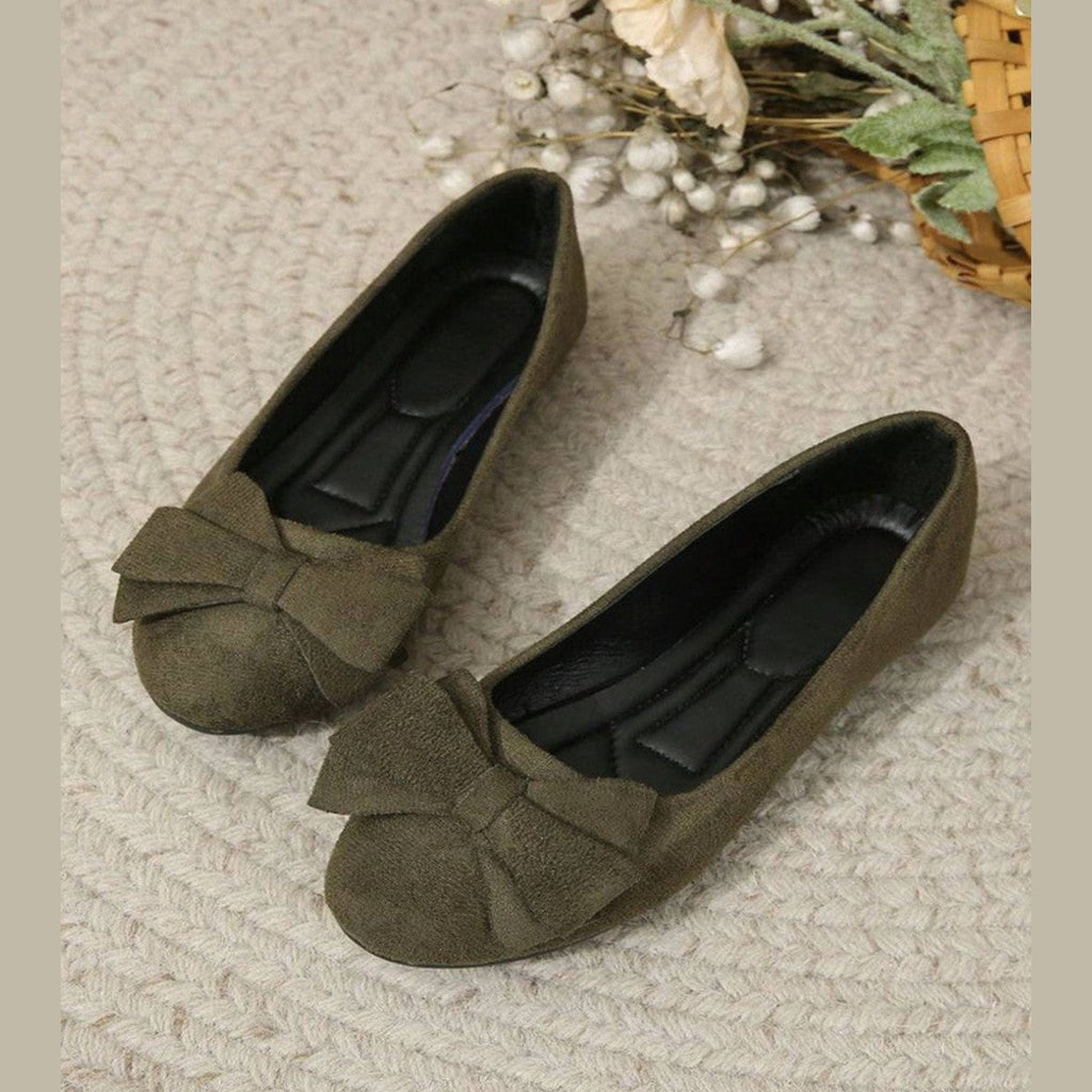 Isla | Women's Slip-On Ballet Flats | Bow Detail · Eltrendio