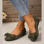 Isla | Women's Slip-On Ballet Flats | Bow Detail · Eltrendio
