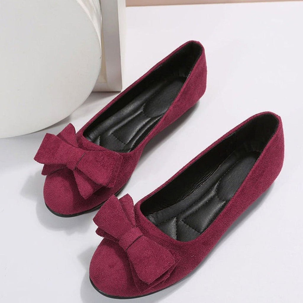 Isla | Women's Slip-On Ballet Flats | Bow Detail · Eltrendio