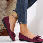 Isla | Women's Slip-On Ballet Flats | Bow Detail · Eltrendio
