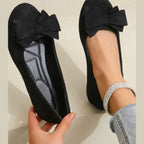 Isla | Women's Slip-On Ballet Flats | Bow Detail · Eltrendio