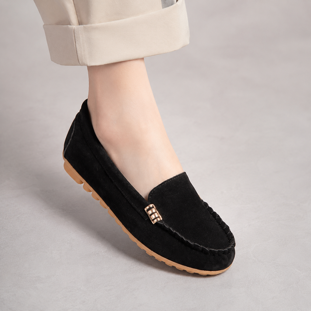 Isla | Women's Slip-On Loafers | Suede · Eltrendio