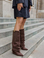 Isla | Women's Slouch Knee-High Boots | Pointed Toe · Eltrendio