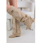 Isla | Women's Slouch Knee-High Boots | Pointed Toe · Eltrendio