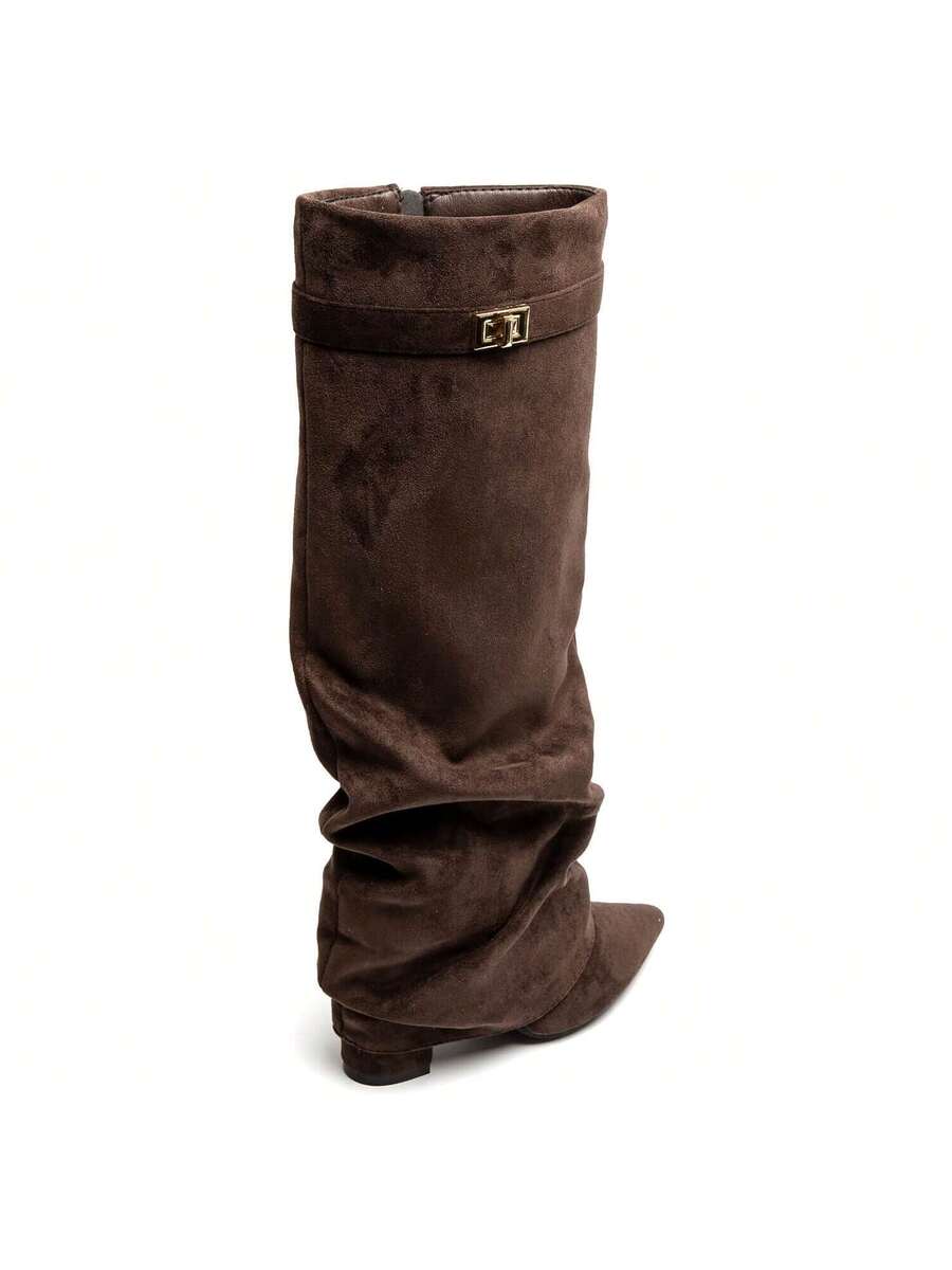 Isla | Women's Slouch Knee-High Boots | Pointed Toe · Eltrendio