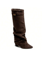 Isla | Women's Slouch Knee-High Boots | Pointed Toe · Eltrendio