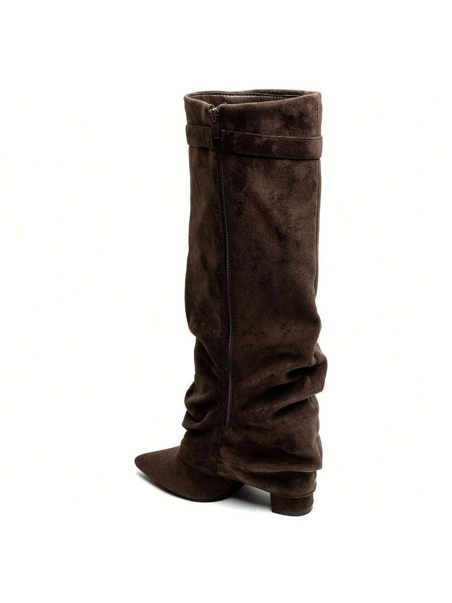 Isla | Women's Slouch Knee-High Boots | Pointed Toe · Eltrendio