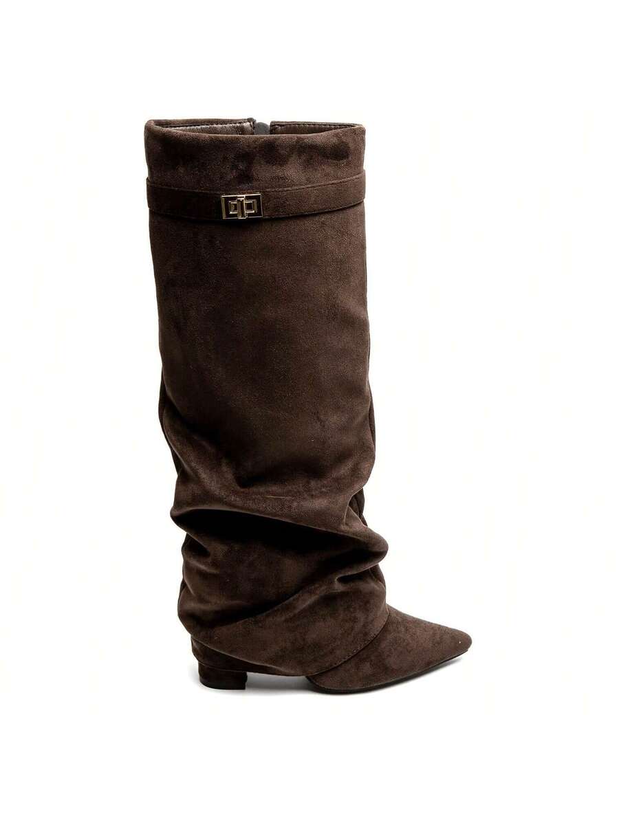 Isla | Women's Slouch Knee-High Boots | Pointed Toe · Eltrendio