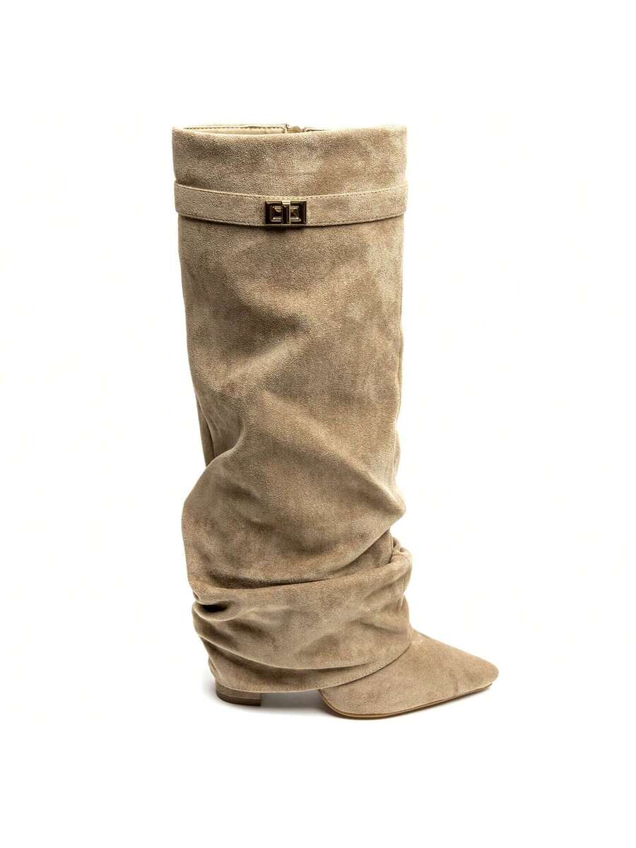 Isla | Women's Slouch Knee-High Boots | Pointed Toe · Eltrendio
