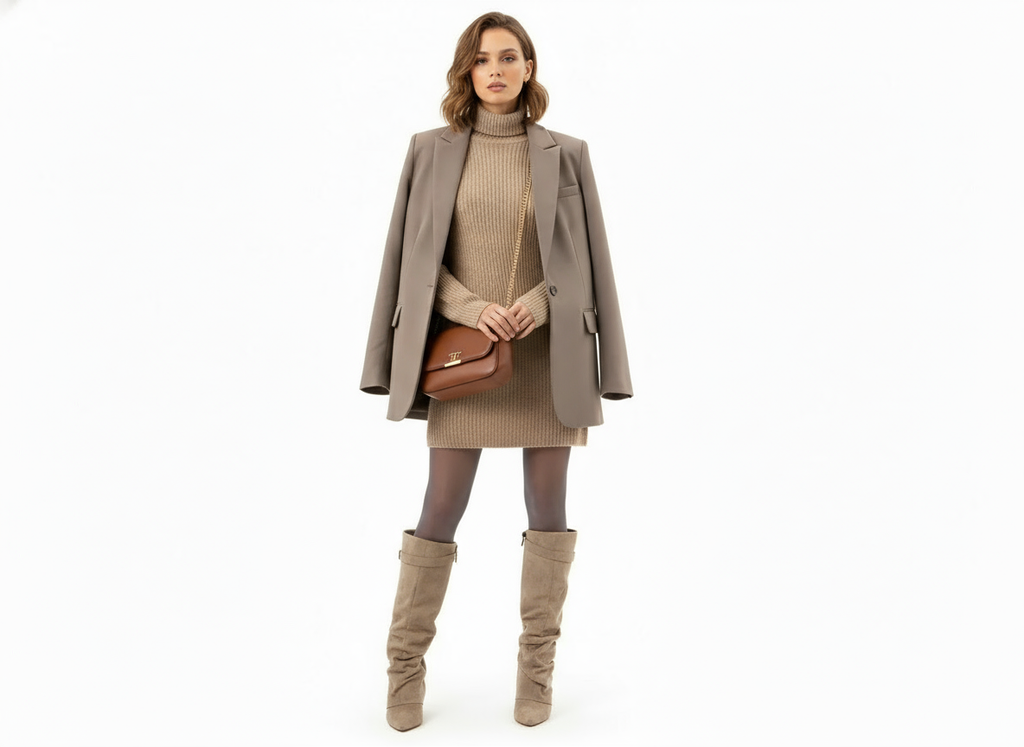 Isla | Women's Slouch Knee-High Boots | Pointed Toe · Eltrendio