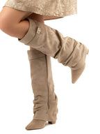 Isla | Women's Slouch Knee-High Boots | Pointed Toe · Eltrendio