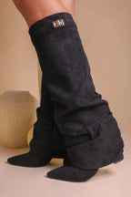 Isla | Women's Slouch Knee-High Boots | Pointed Toe · Eltrendio