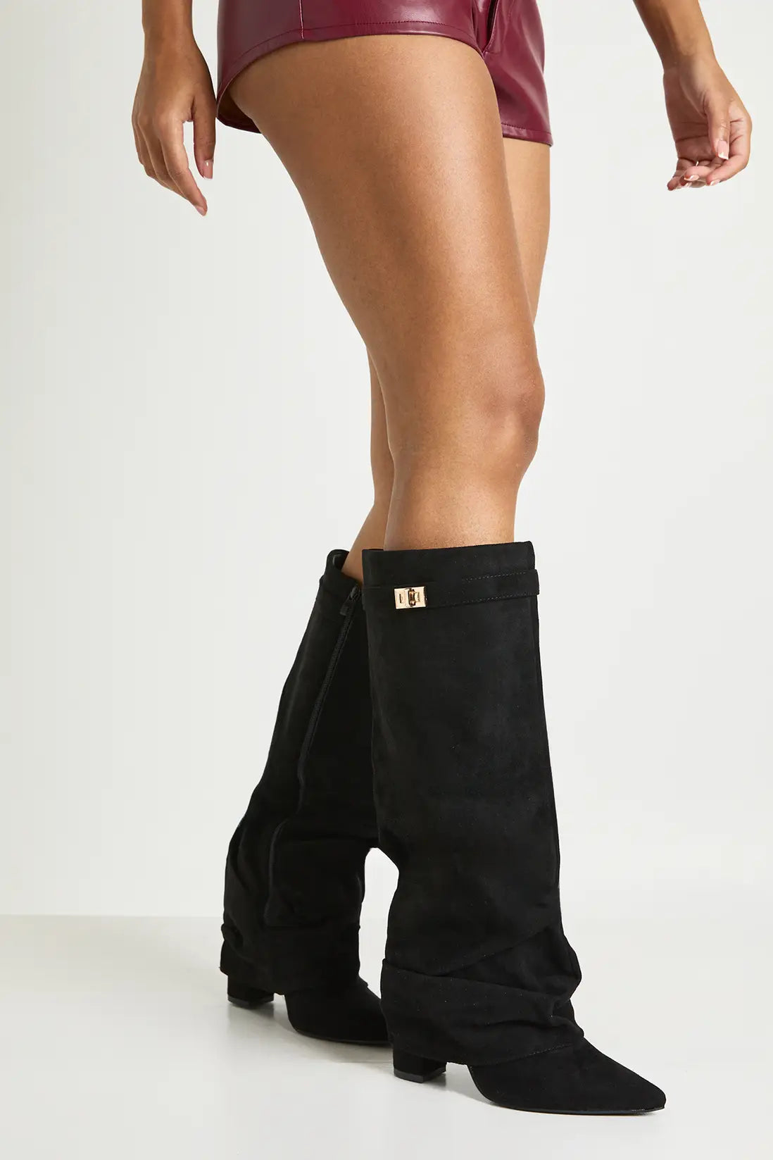 Isla | Women's Slouch Knee-High Boots | Pointed Toe · Eltrendio