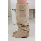 Isla | Women's Slouch Knee-High Boots | Pointed Toe · Eltrendio