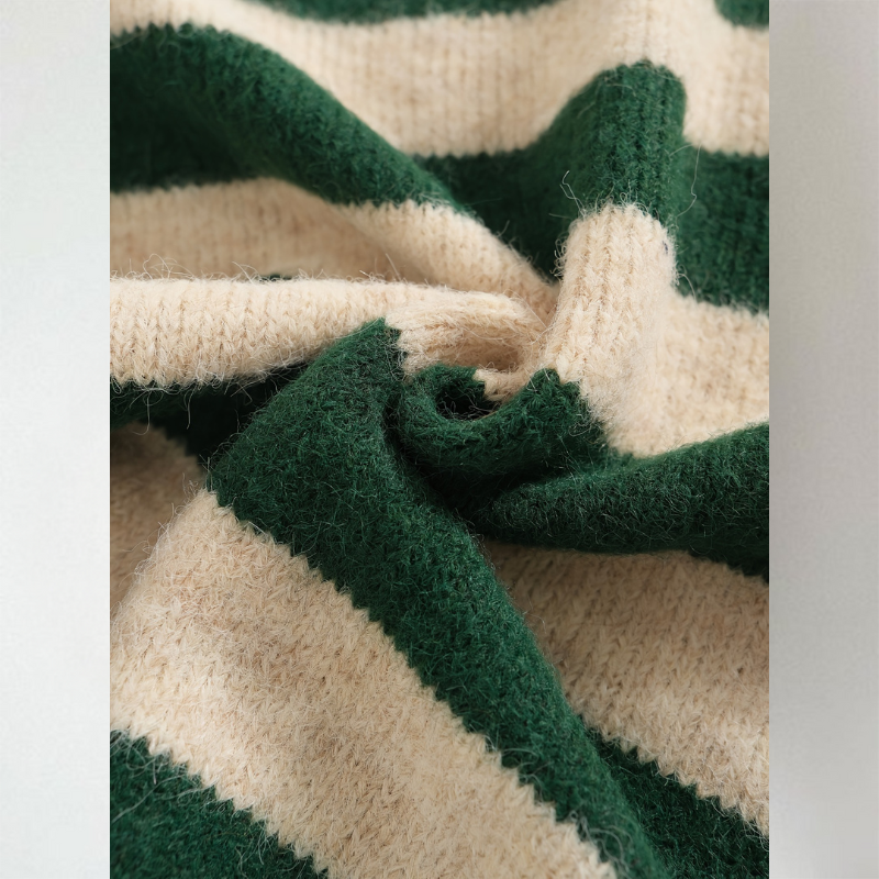Isla | Women's Striped Cardigan | Button-Front · Eltrendio