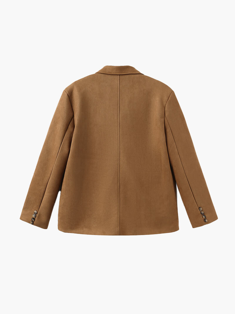 Isla | Women's Suede Jacket | Button-Front · Eltrendio