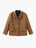 Isla | Women's Suede Jacket | Button-Front · Eltrendio