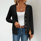 Isla | Women's V-Neck Cardigan | Button-Front · Eltrendio