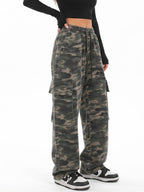 Isla | Women's Wide-Leg Cargo Trousers | Drawstring Waist · Eltrendio