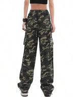 Isla | Women's Wide-Leg Cargo Trousers | Drawstring Waist · Eltrendio