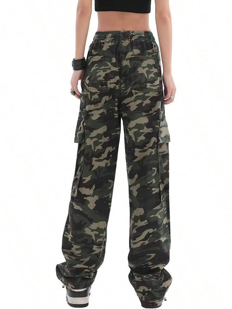 Isla | Women's Wide-Leg Cargo Trousers | Drawstring Waist · Eltrendio