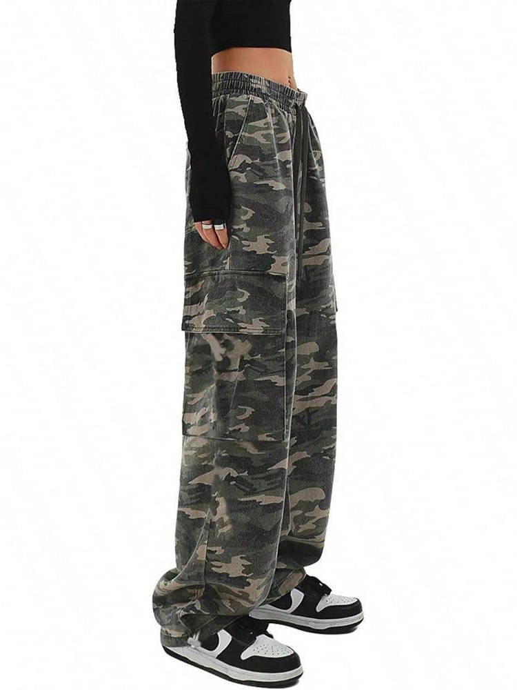 Isla | Women's Wide-Leg Cargo Trousers | Drawstring Waist · Eltrendio