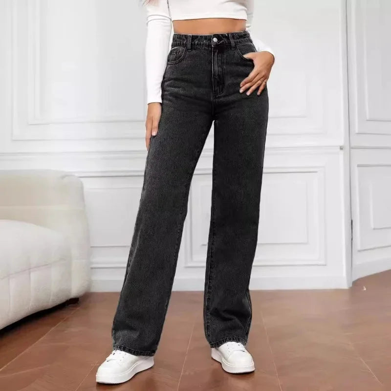 Isla | Women's Wide-Leg Jeans | High Waist · Eltrendio