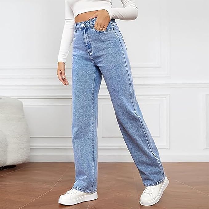 Isla | Women's Wide-Leg Jeans | High Waist · Eltrendio