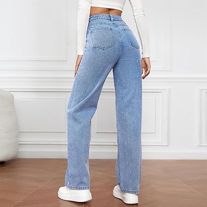 Isla | Women's Wide-Leg Jeans | High Waist · Eltrendio