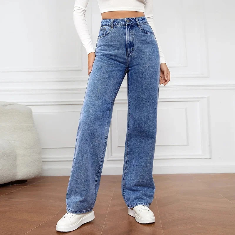 Isla | Women's Wide-Leg Jeans | High Waist · Eltrendio