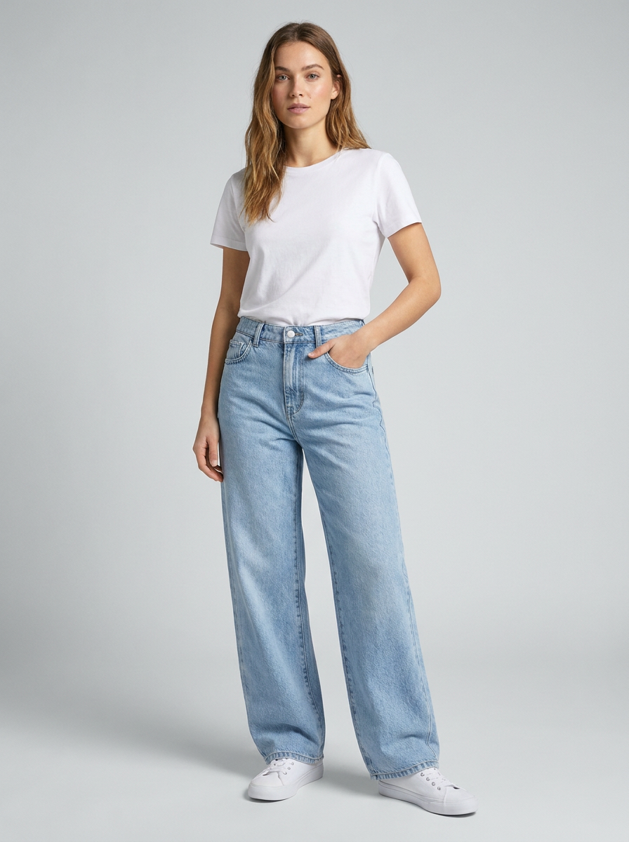 Isla | Women's Wide-Leg Jeans | High Waist · Eltrendio