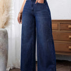 Isla | Women's Wide-Leg Jeans | High-Waisted · Eltrendio