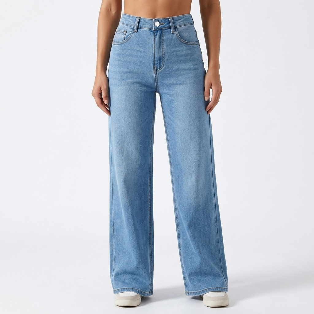 Isla | Women's Wide-Leg Jeans | High-Waisted · Eltrendio
