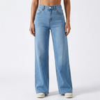 Isla | Women's Wide-Leg Jeans | High-Waisted · Eltrendio