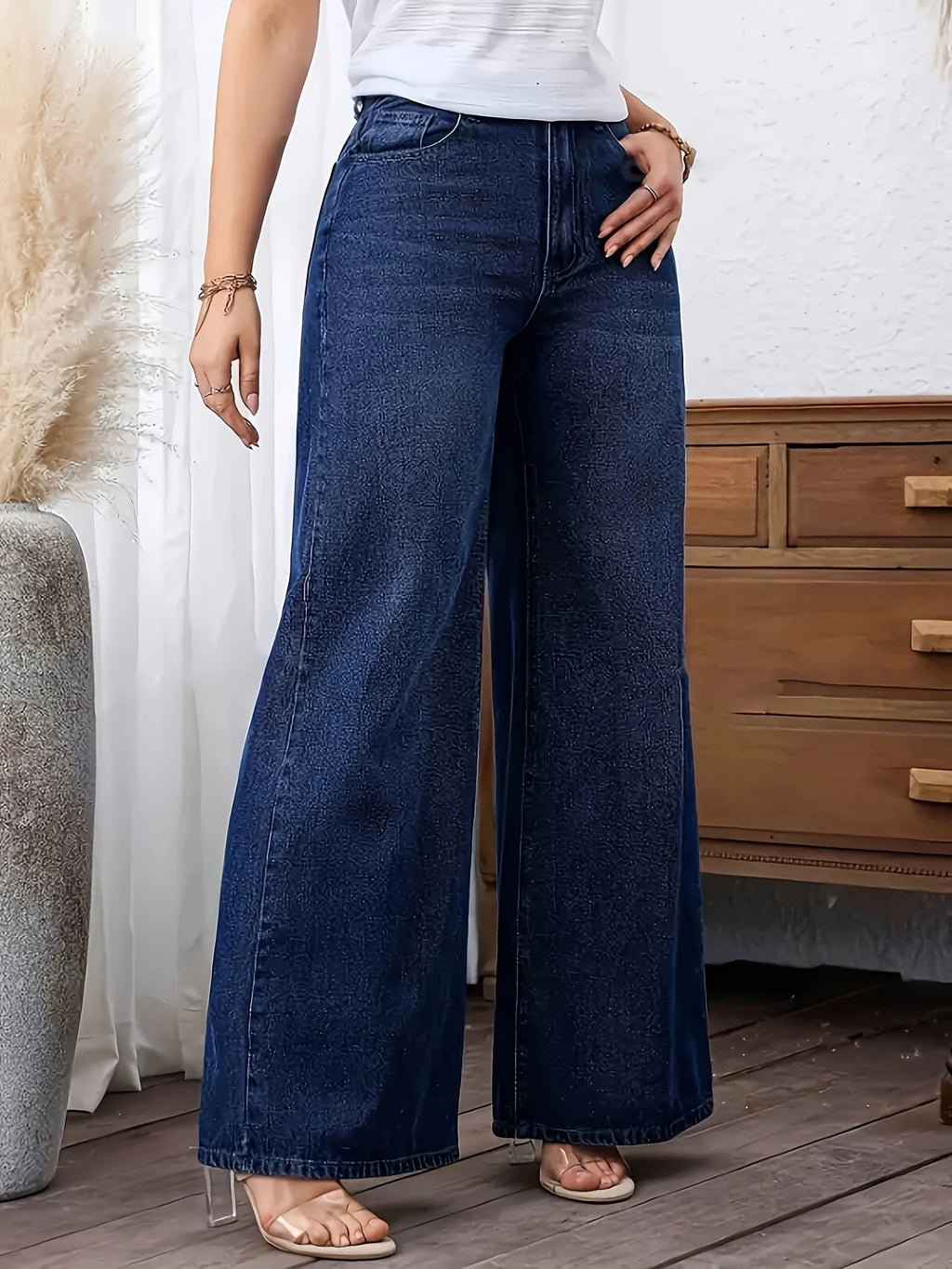 Isla | Women's Wide-Leg Jeans | High-Waisted · Eltrendio
