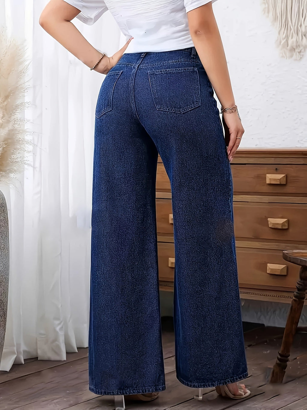 Isla | Women's Wide-Leg Jeans | High-Waisted · Eltrendio