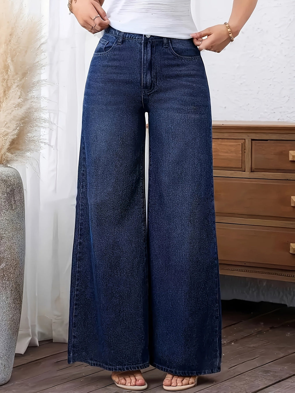 Isla | Women's Wide-Leg Jeans | High-Waisted · Eltrendio