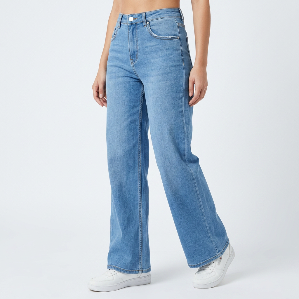 Isla | Women's Wide-Leg Jeans | High-Waisted · Eltrendio