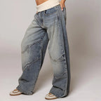 Isla | Women's Wide-Leg Jeans | Ribbed Waistband · Eltrendio