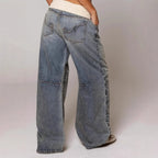 Isla | Women's Wide-Leg Jeans | Ribbed Waistband · Eltrendio