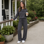 Isla | Women's Wide-Leg Loungewear Set | Drawstring Waist · Eltrendio
