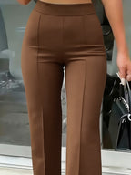Isla | Women's Wide-Leg Trousers | High-Waisted · Eltrendio