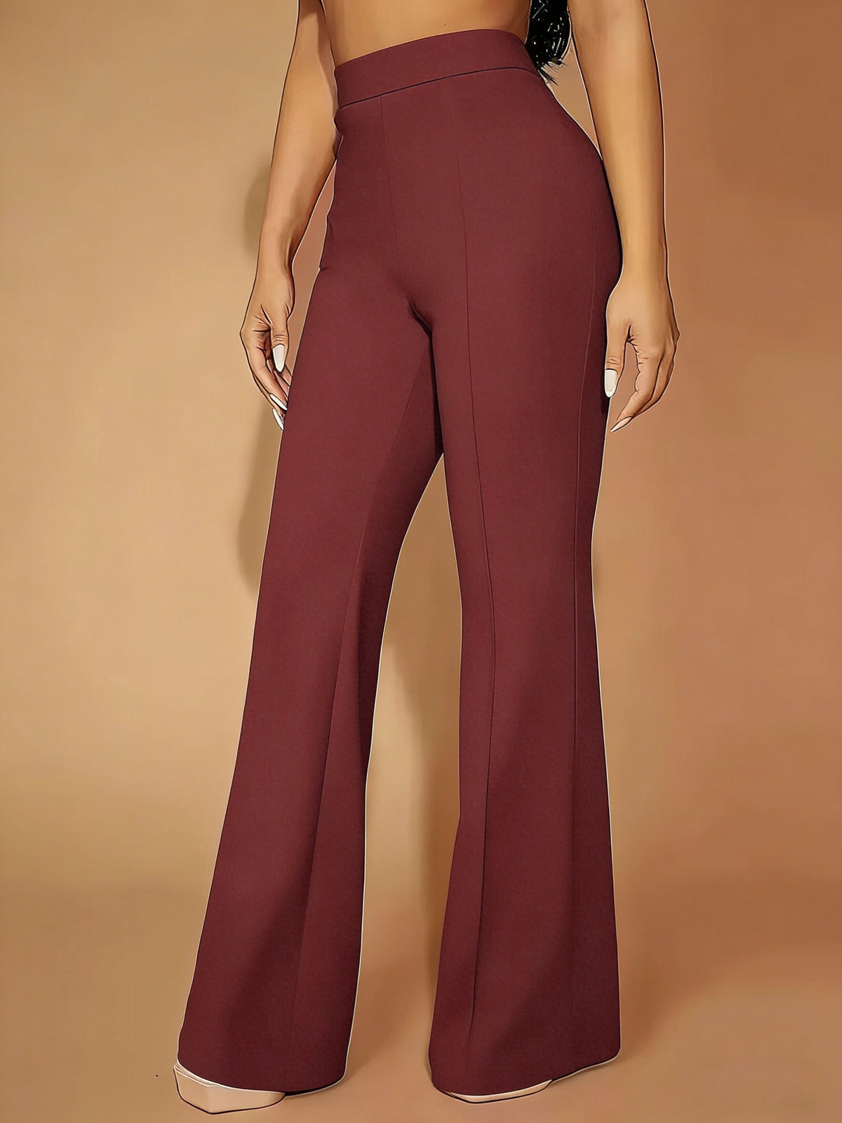 Isla | Women's Wide-Leg Trousers | High-Waisted · Eltrendio
