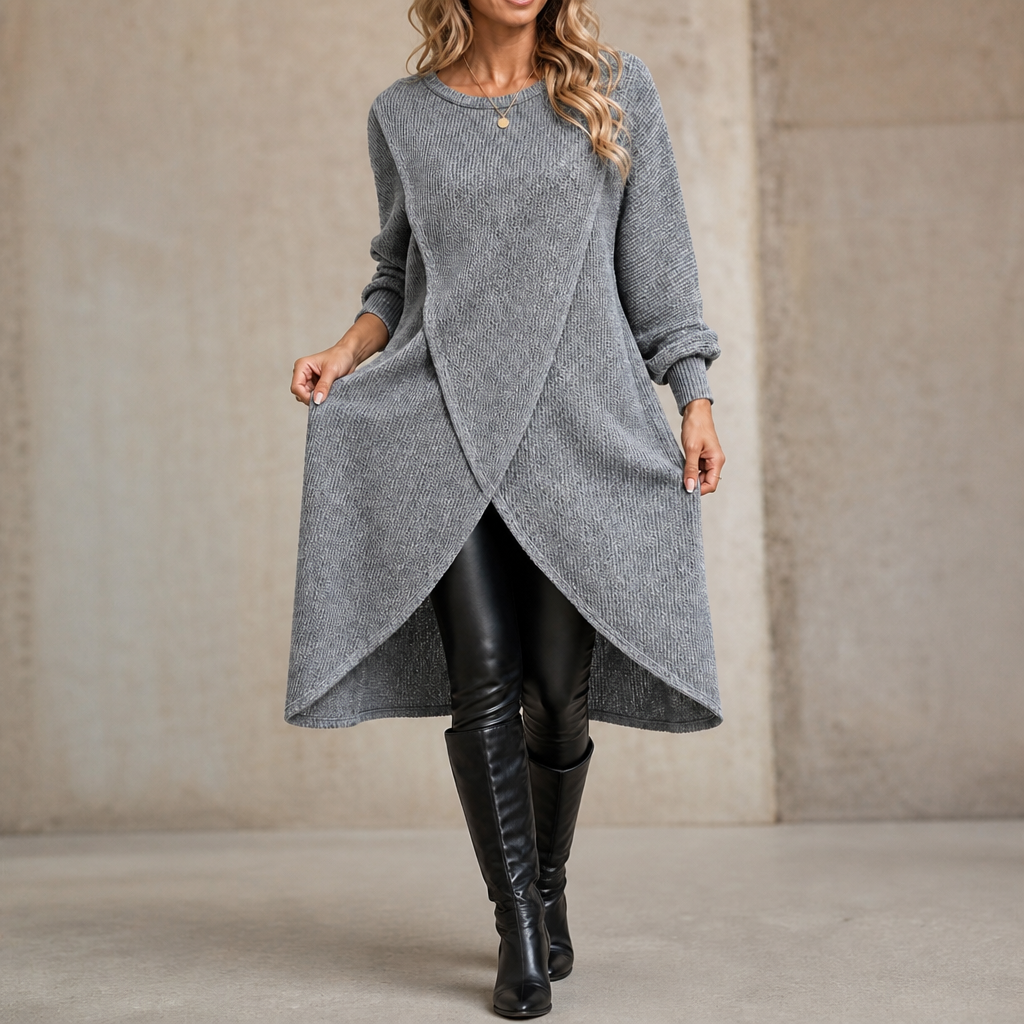 Isla | Women's Wrap-Front Tunic | Long Sleeve · Eltrendio