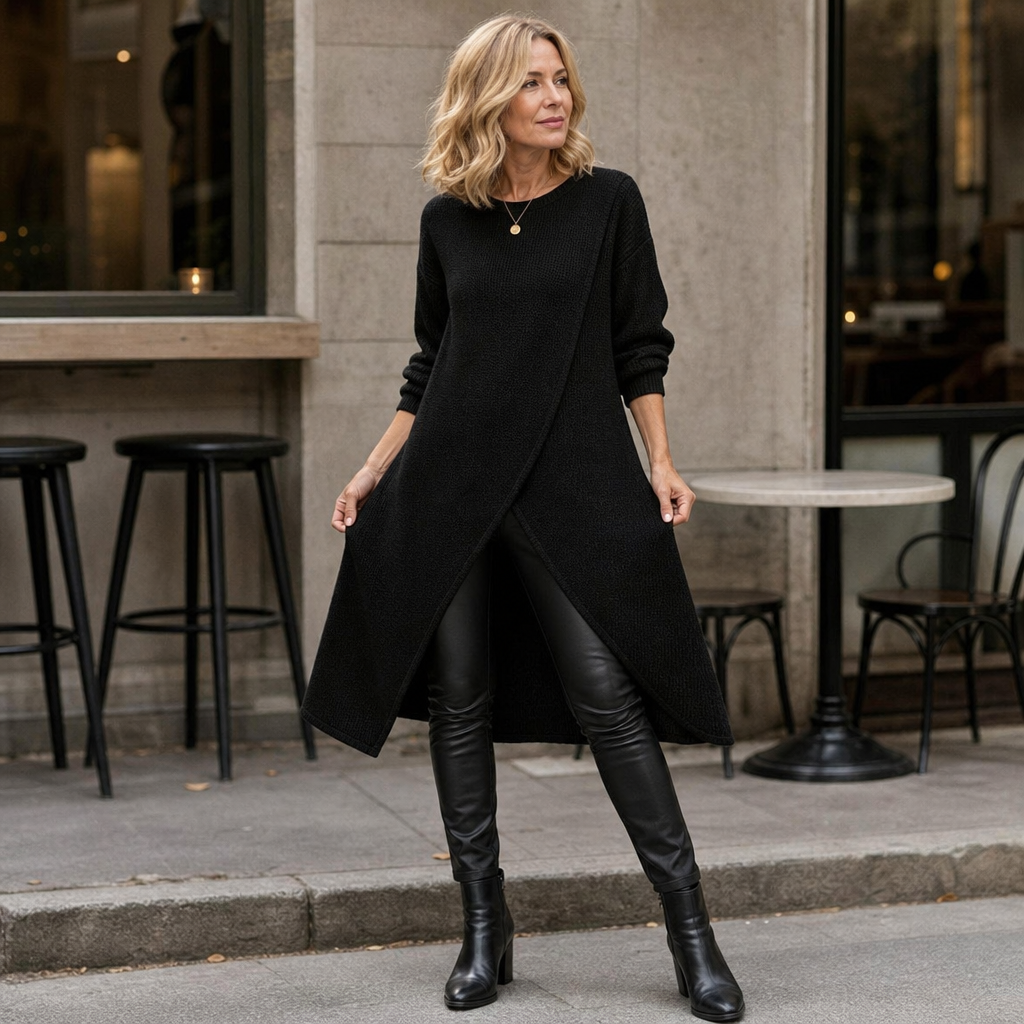 Isla | Women's Wrap-Front Tunic | Long Sleeve · Eltrendio